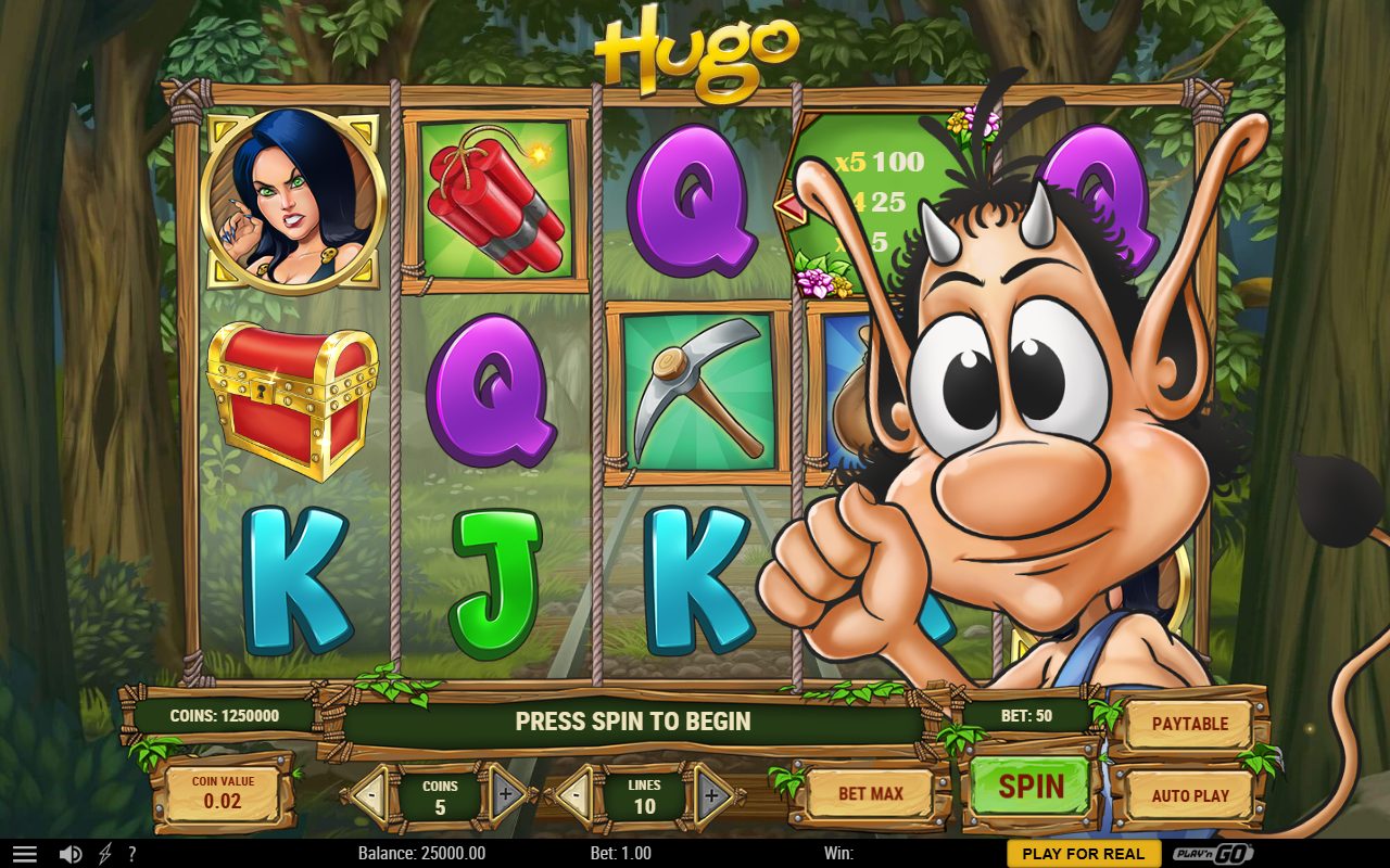 Hugo game lobby / feature intro