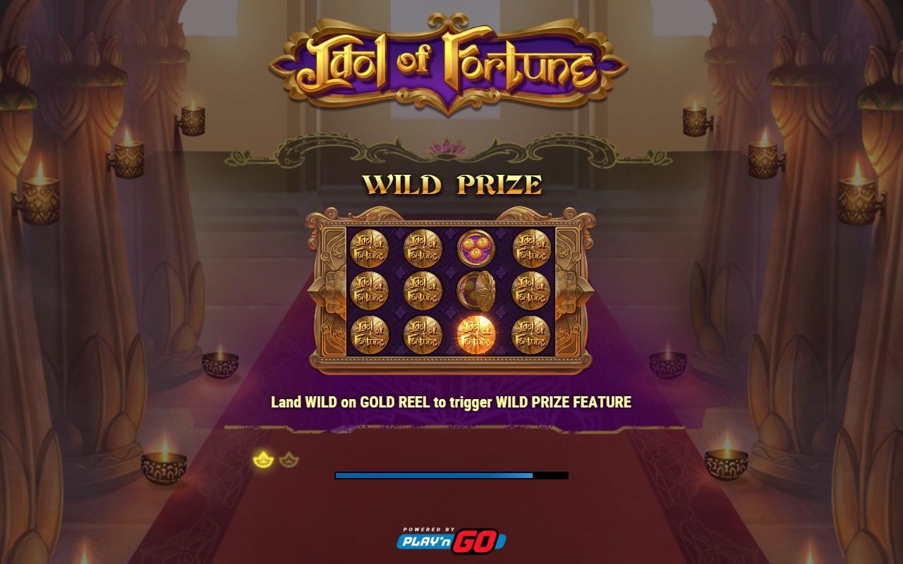 Idol of Fortune game lobby / feature intro