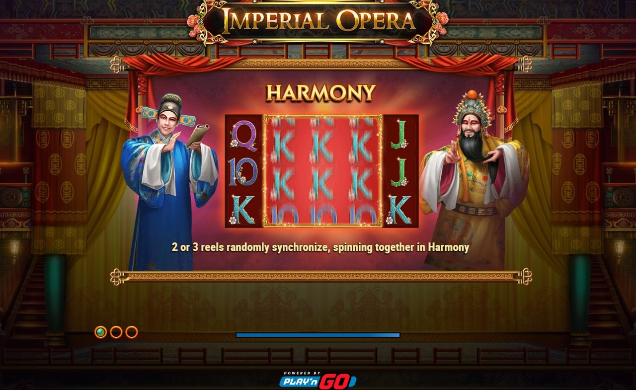 Imperial Opera game lobby / feature intro