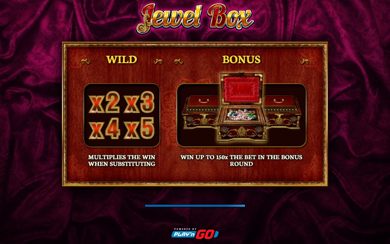 Jewel Box game lobby / feature intro