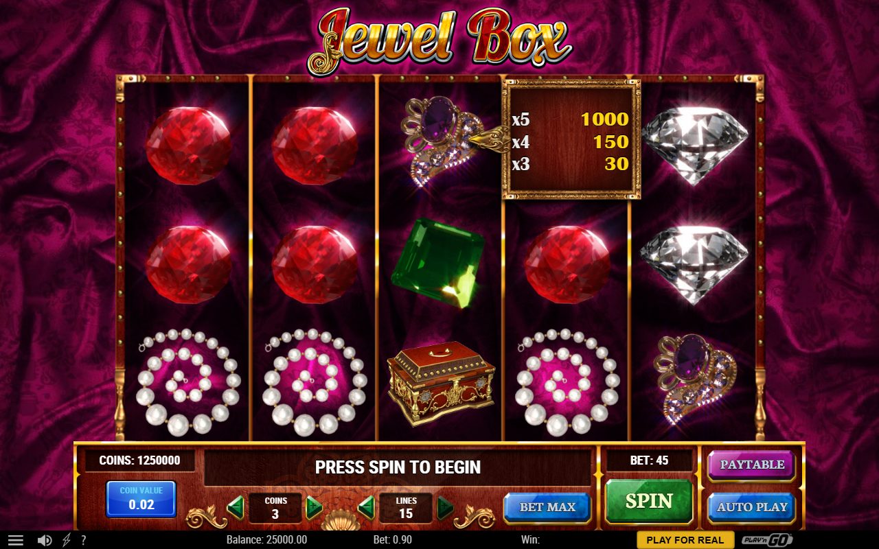 Jewel Box base game reels