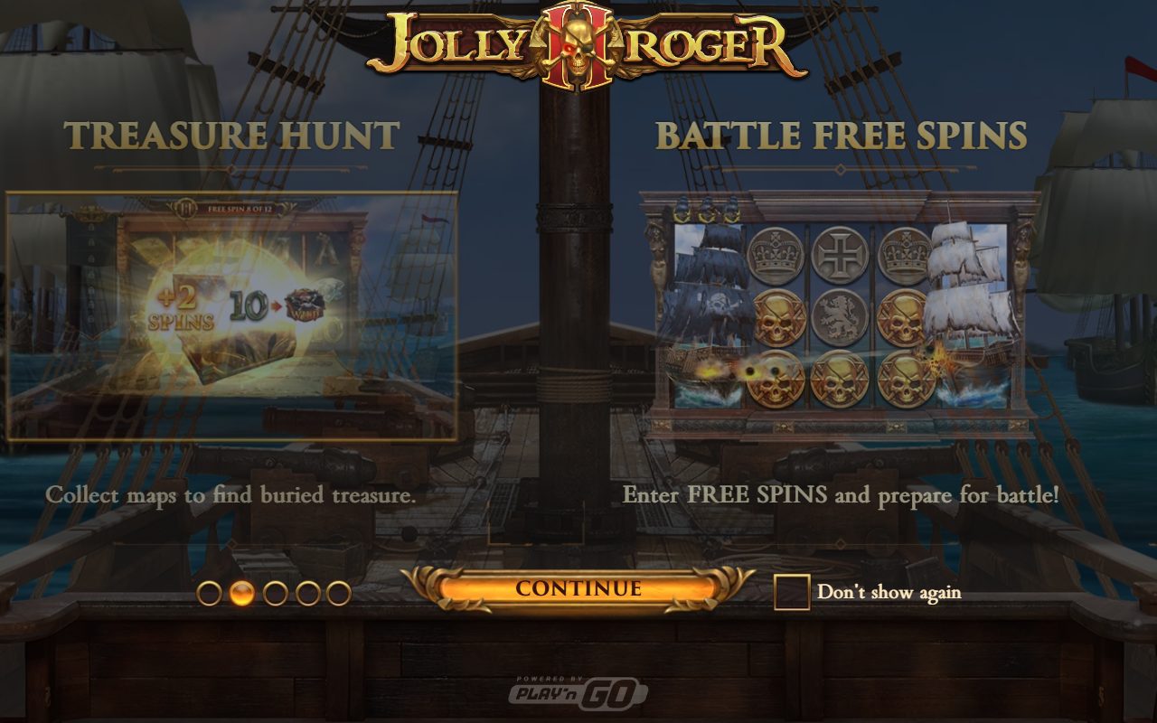 Jolly Roger II game lobby / feature intro