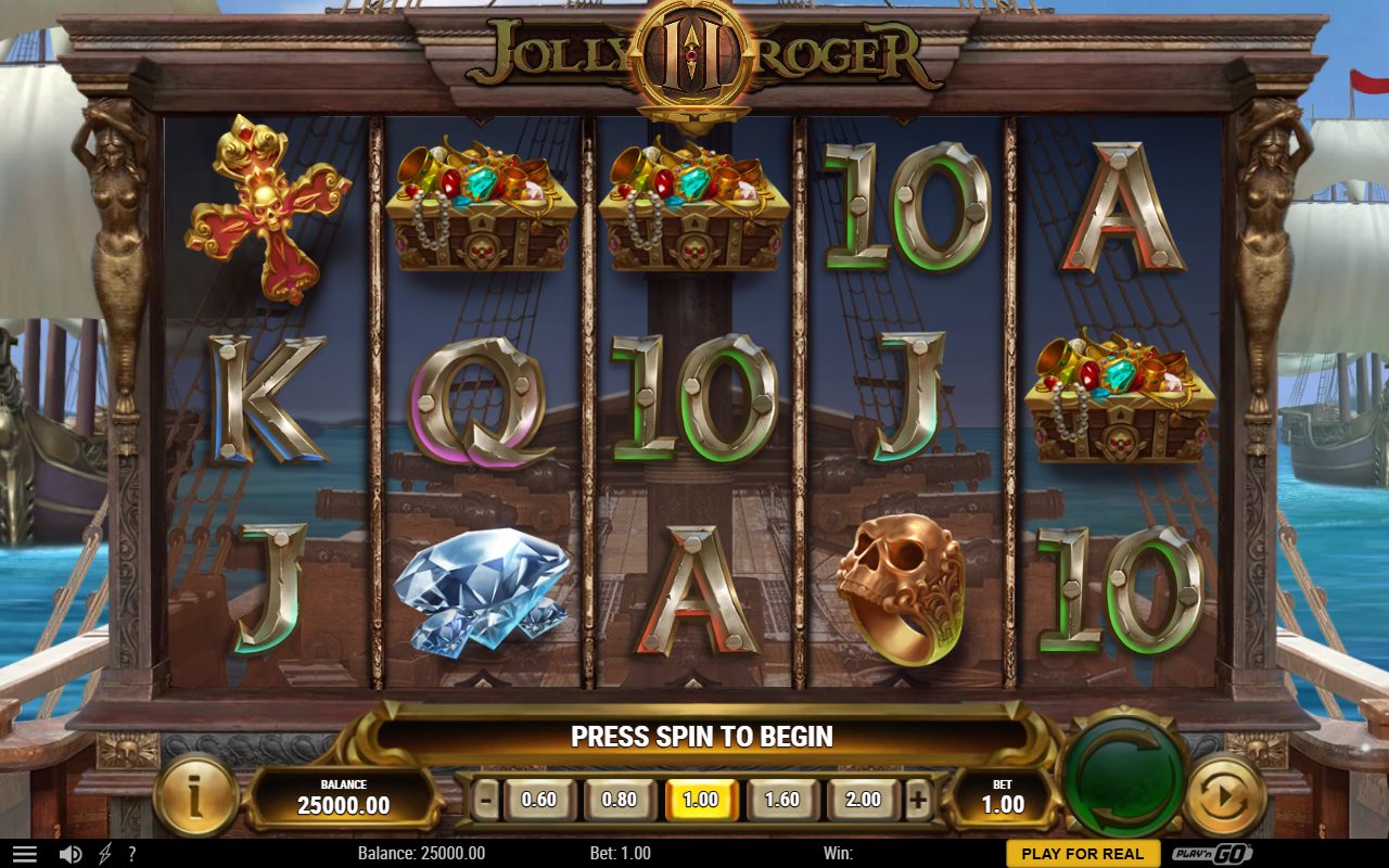 Jolly Roger II base game reels