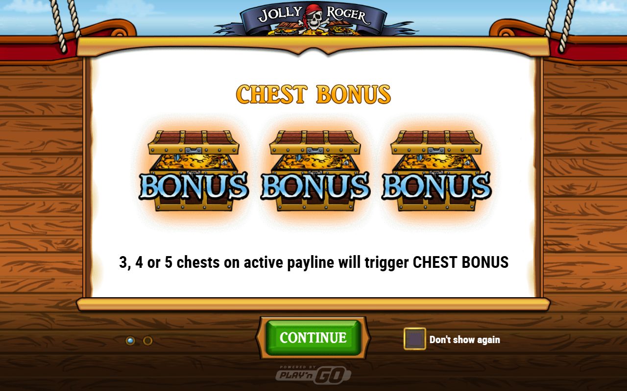 Jolly Roger game lobby / feature intro