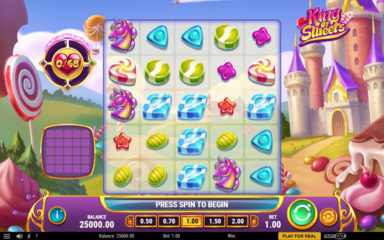 King of Sweets base game reels