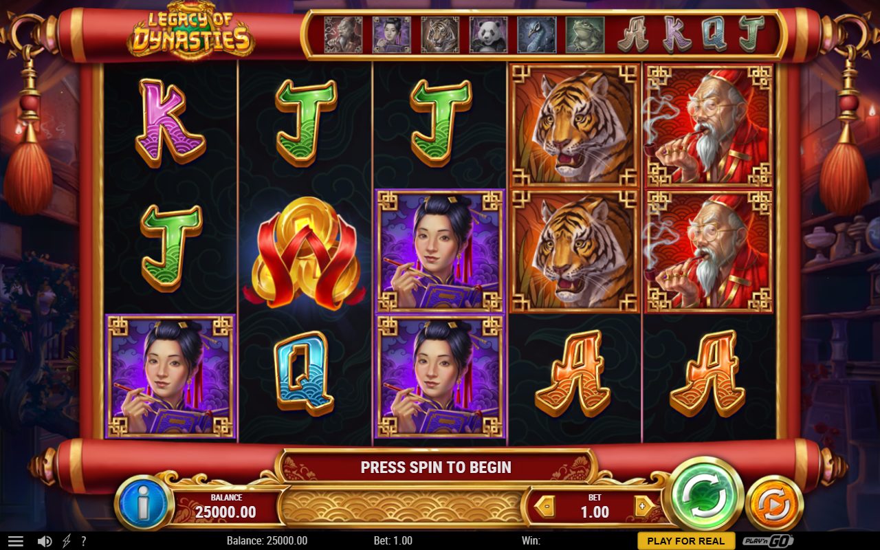 Legacy of Dynasties base game reels
