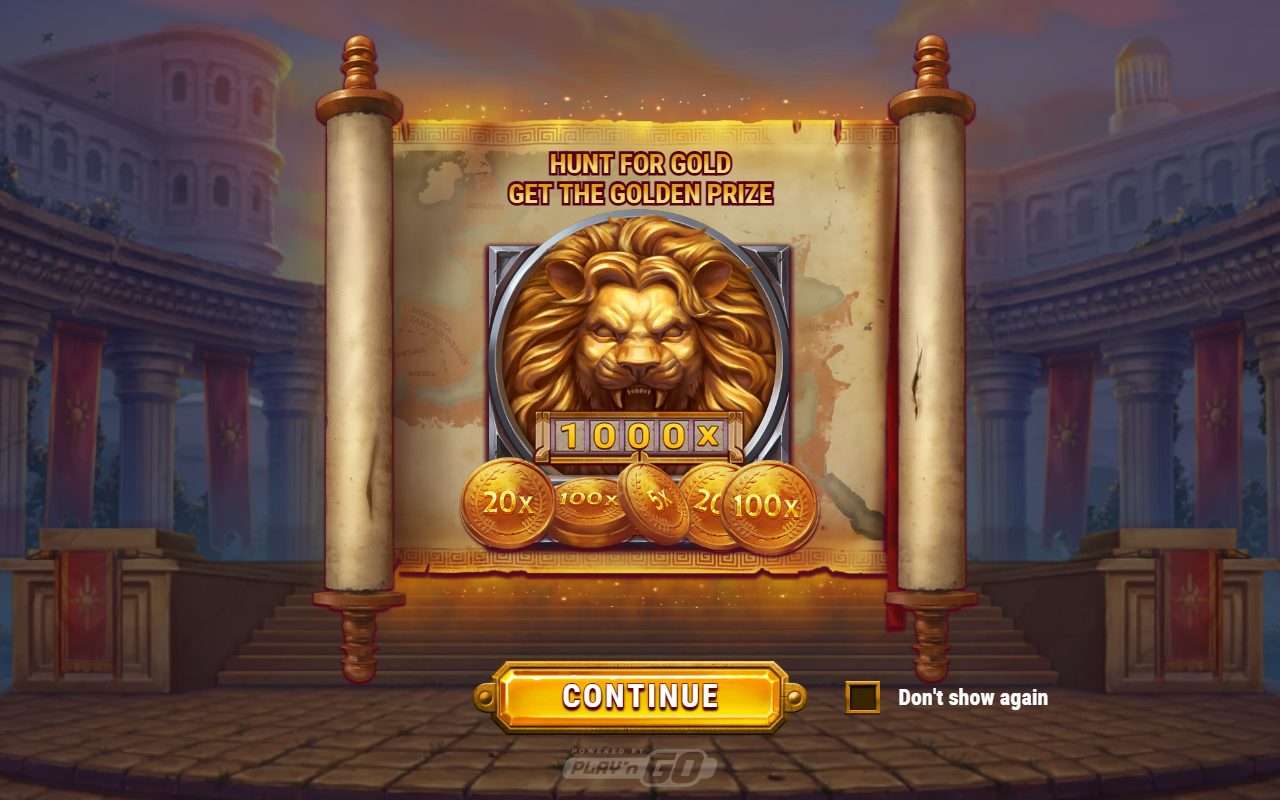 Legion Gold game lobby / feature intro