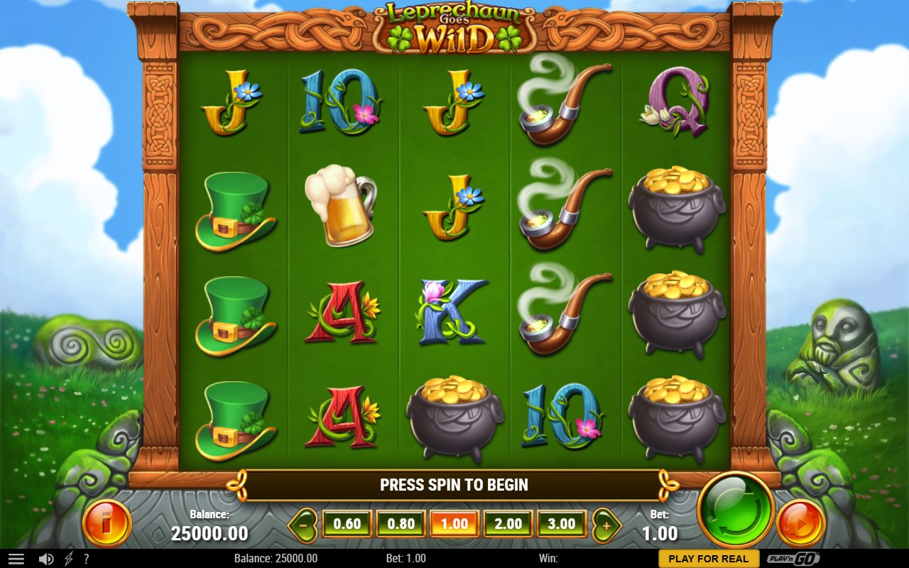 Leprechaun Goes Wild base game reels