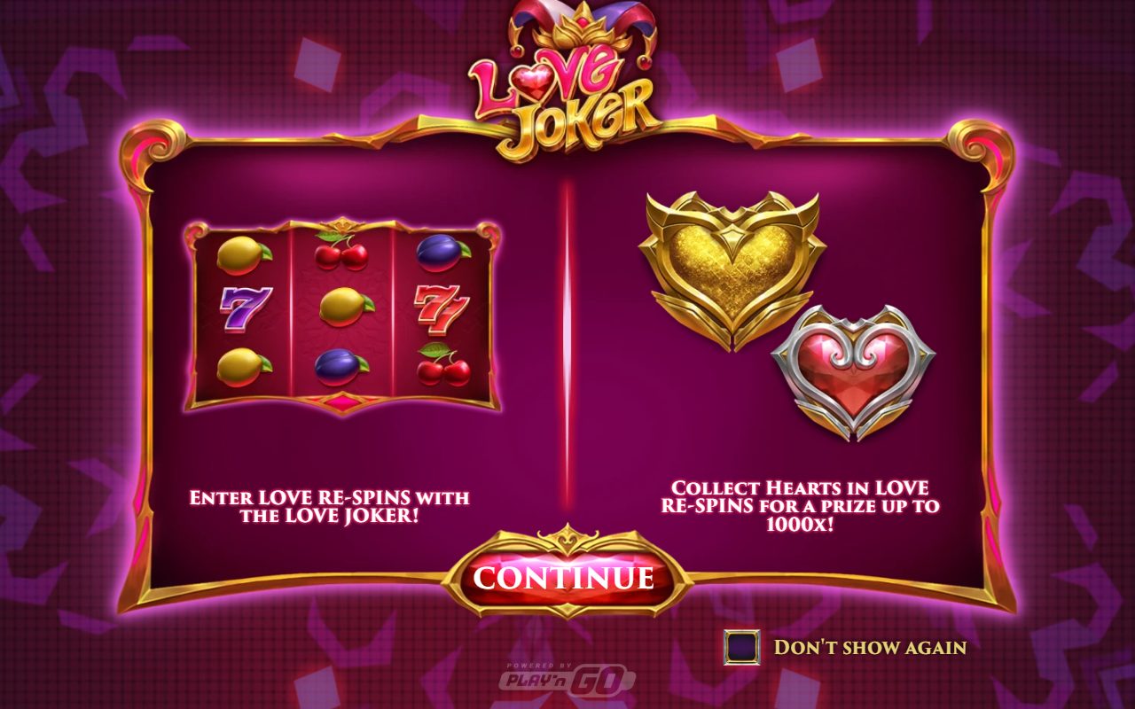 Love Joker game lobby / feature intro