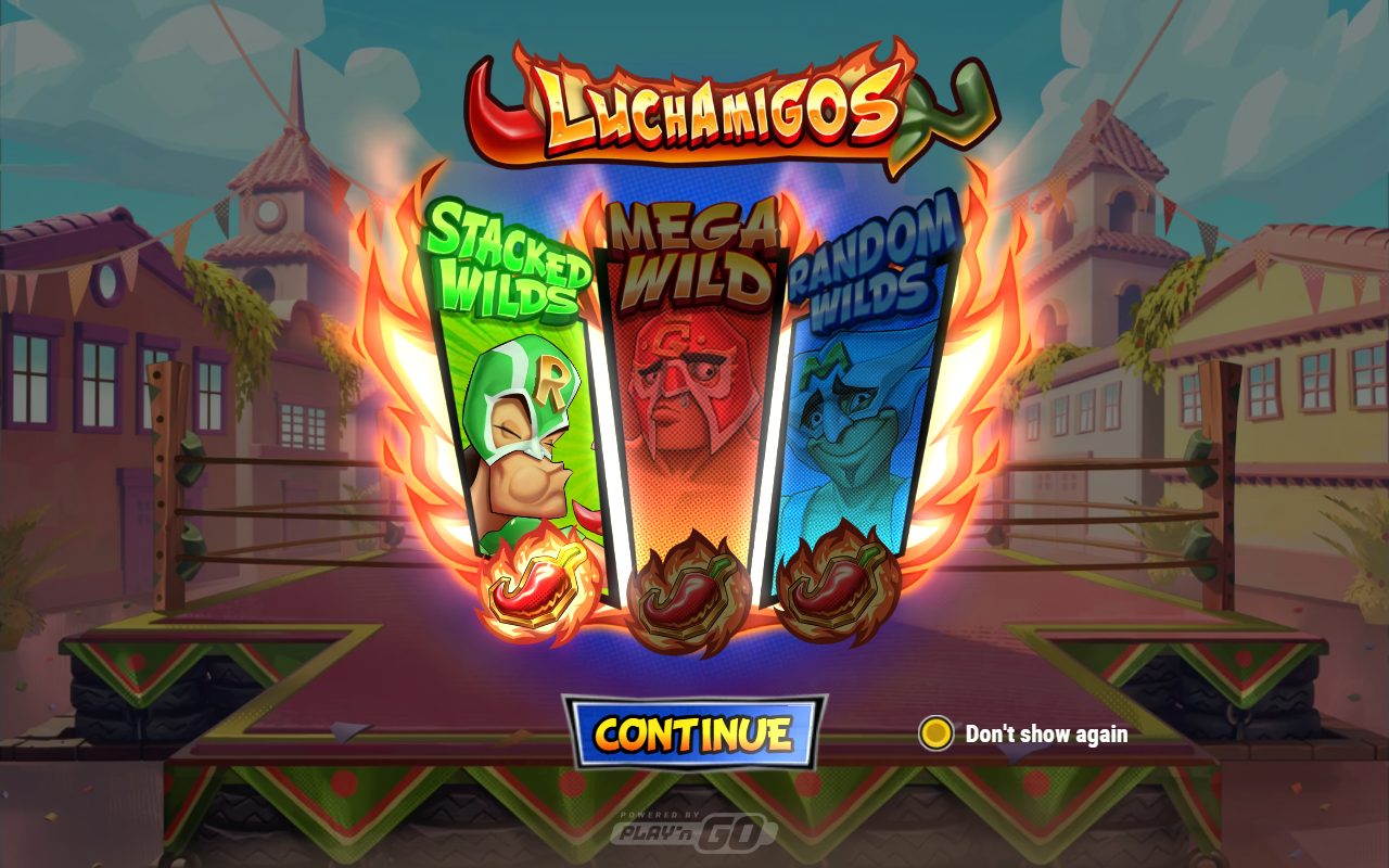 Luchamigos game lobby / feature intro