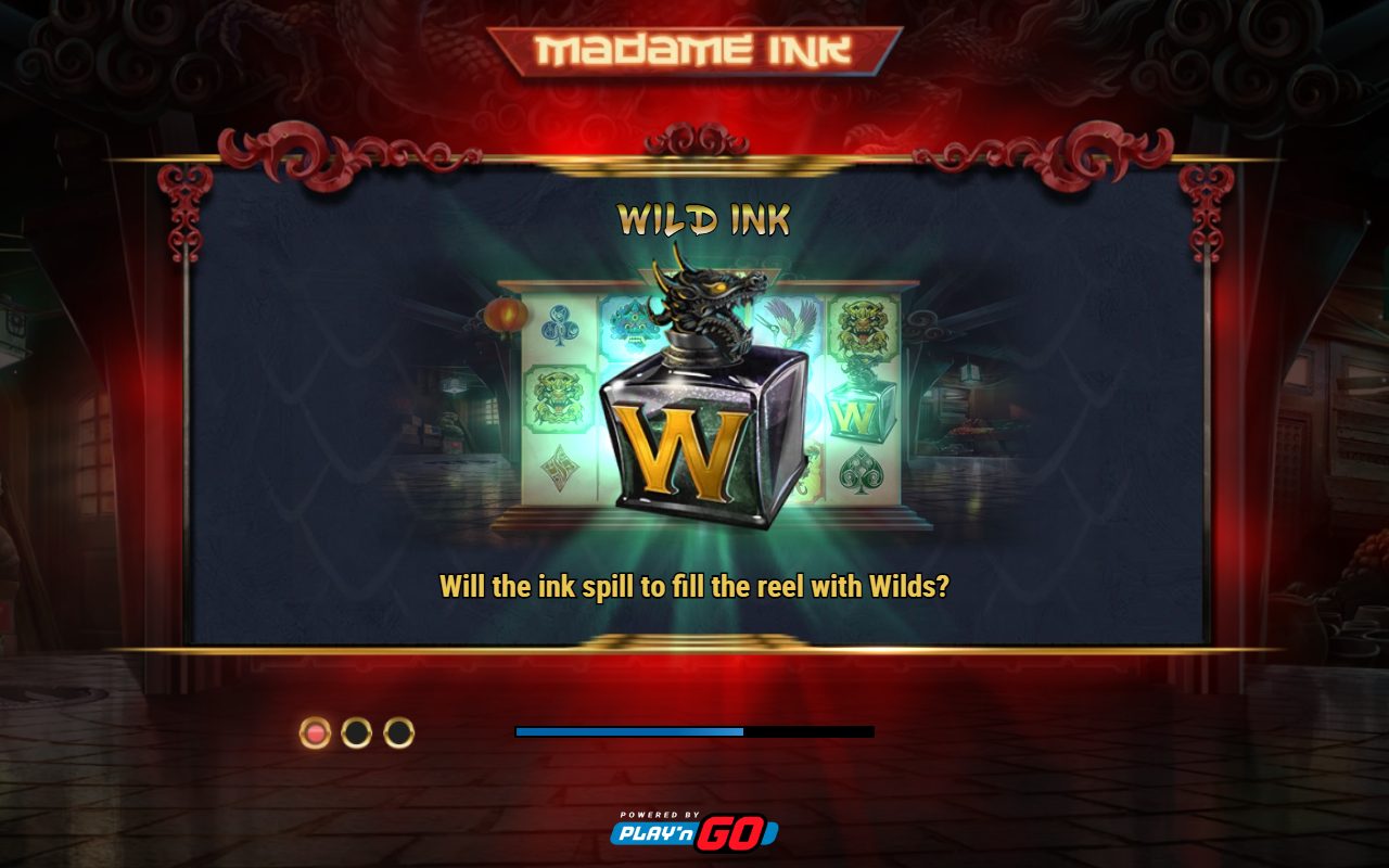 Madame Ink game lobby / feature intro