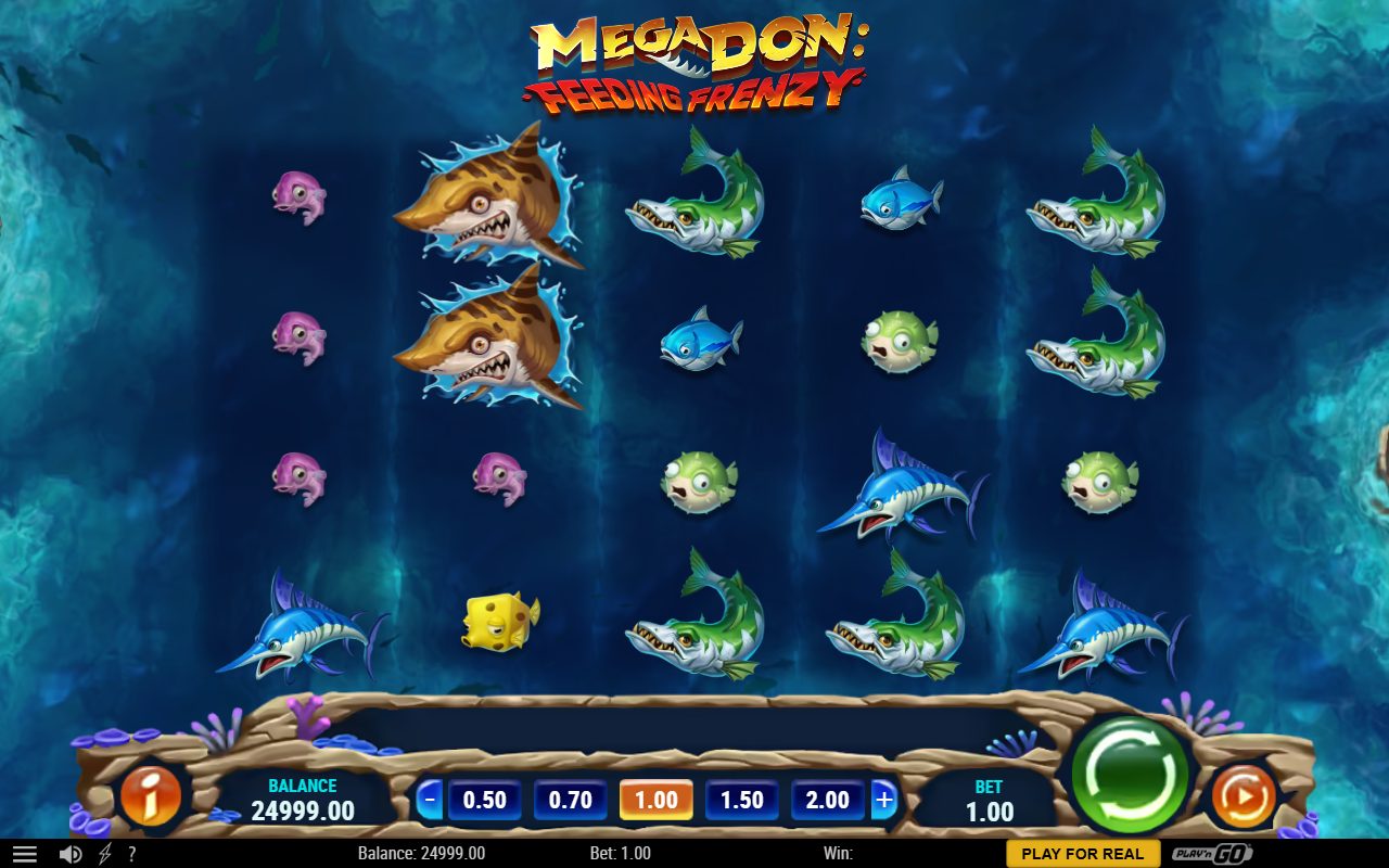 Mega Don: Feeding Frenzy base game reels