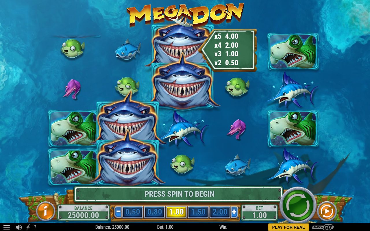 Mega Don game lobby / feature intro