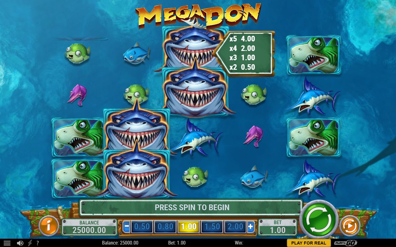 Mega Don base game reels