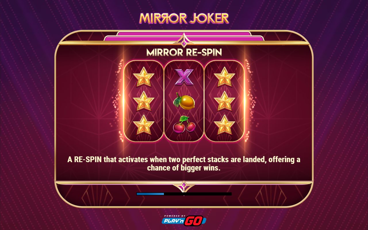 Mirror Joker game lobby / feature intro