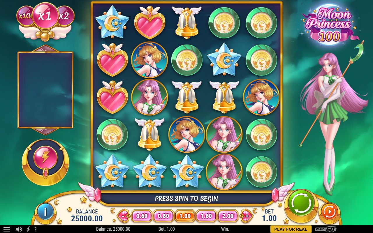Moon Princess 100 base game reels
