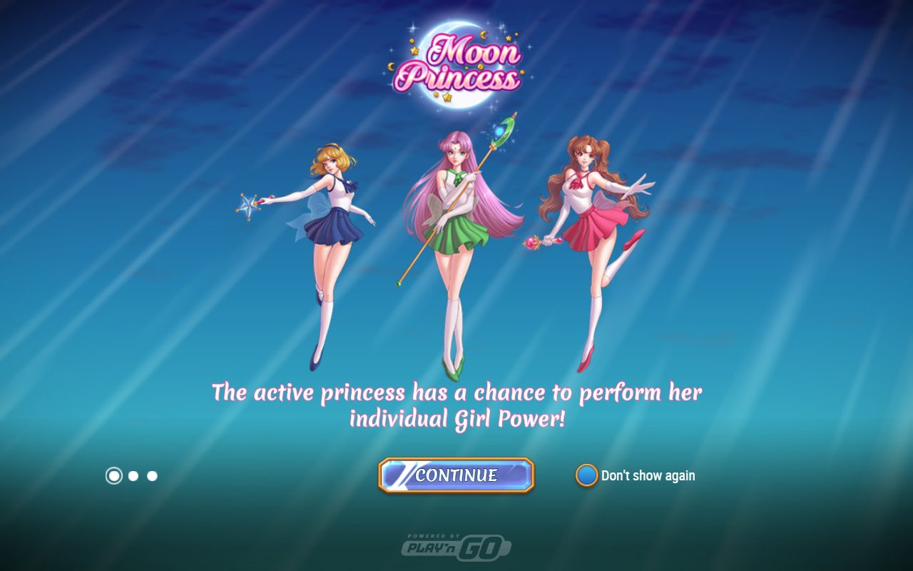 Moon Princess game lobby / feature intro