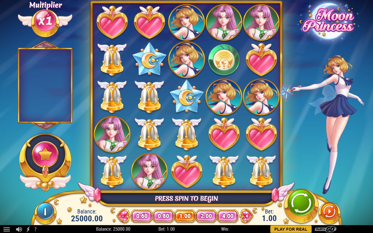 Moon Princess base game reels