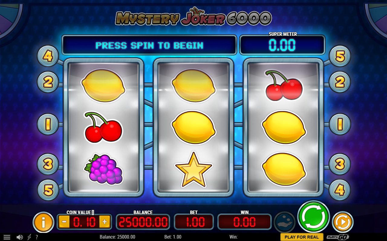 Mystery Joker 6000 base game reels
