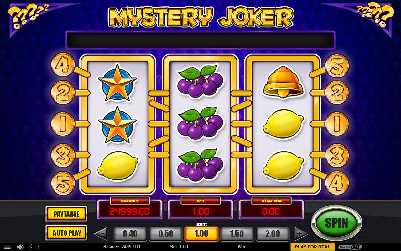 Mystery Joker base game reels