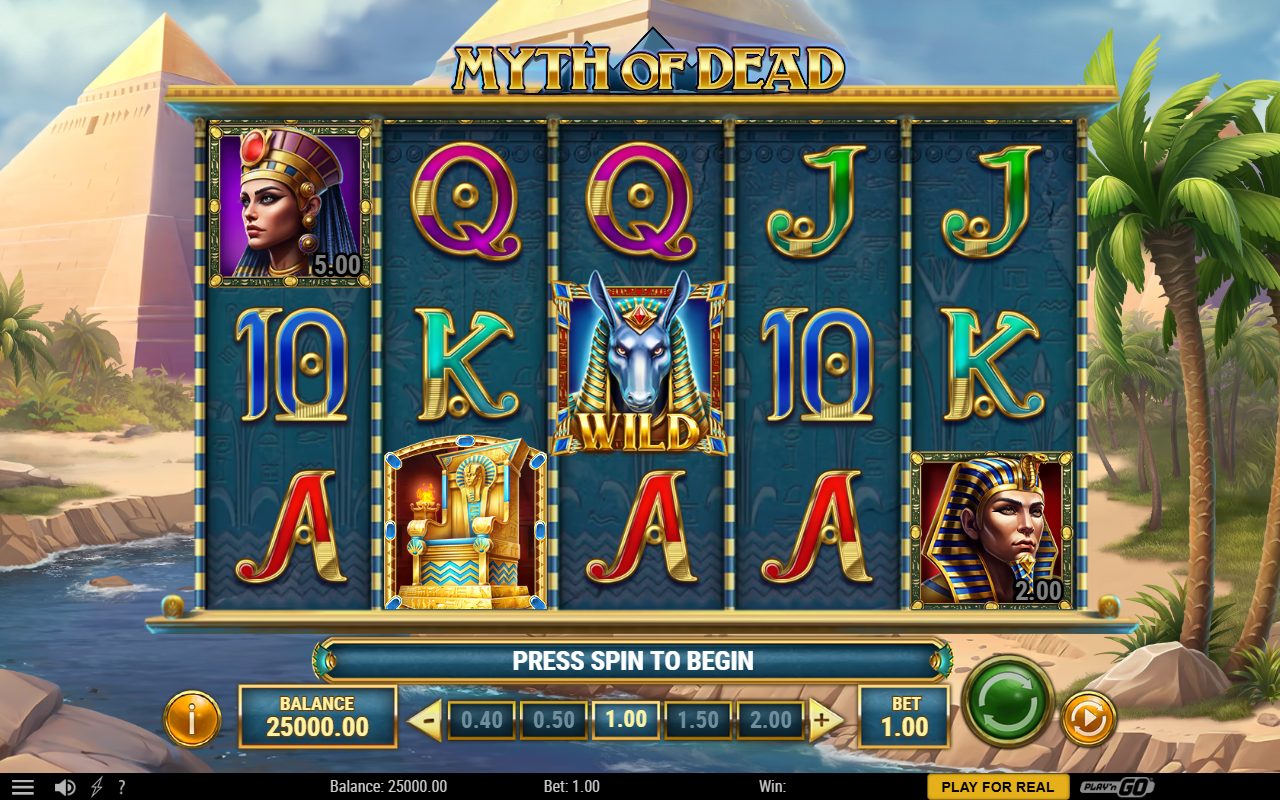 Myth of Dead base game reels