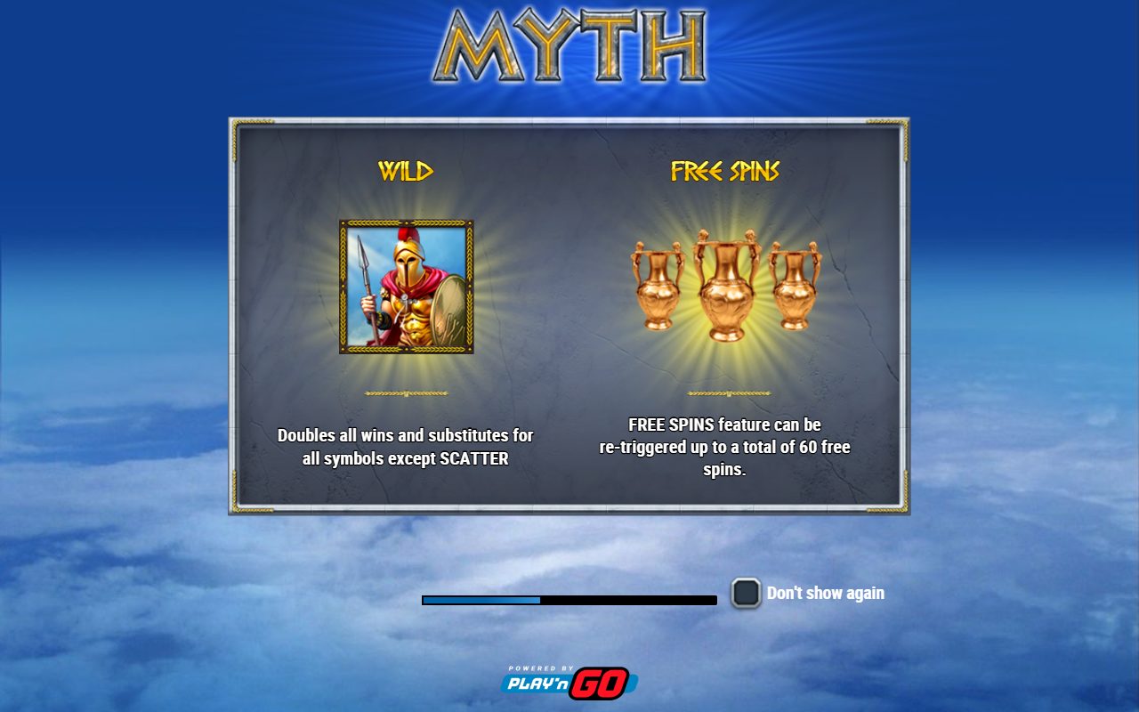 Myth game lobby / feature intro