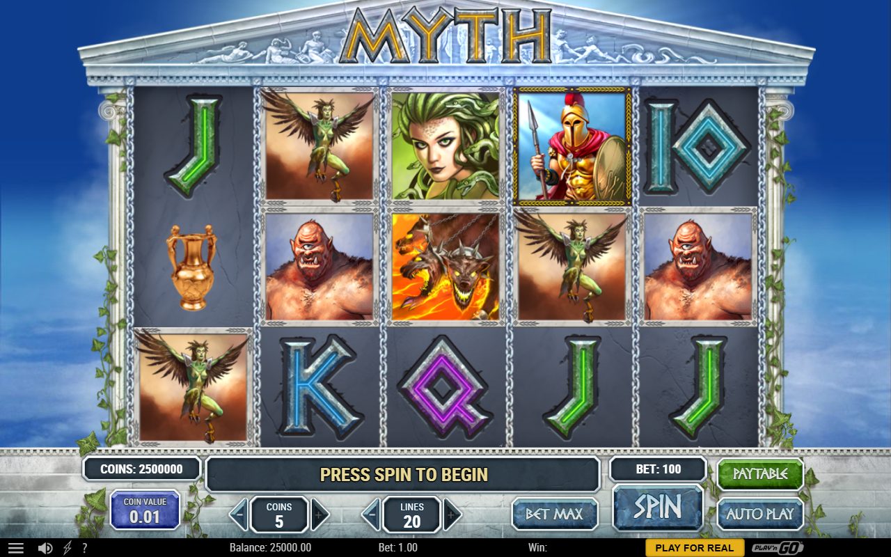 Myth base game reels
