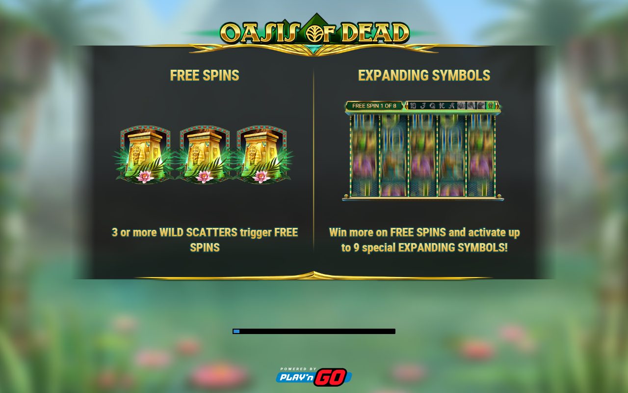 Oasis of Dead game lobby / feature intro