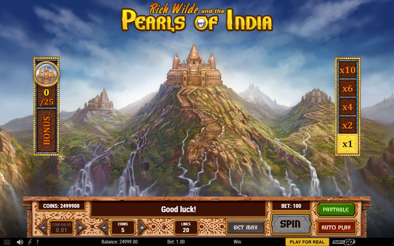 Pearls of India base game reels