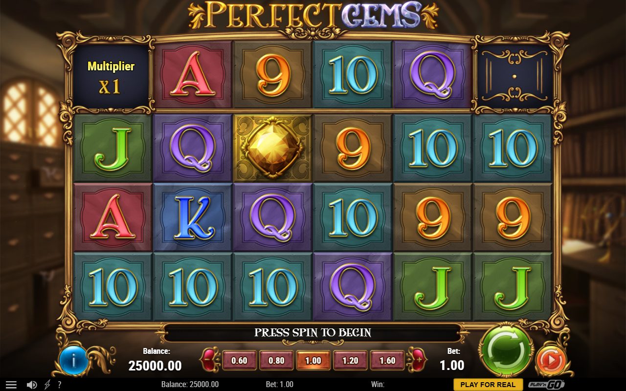 Perfect Gems base game reels