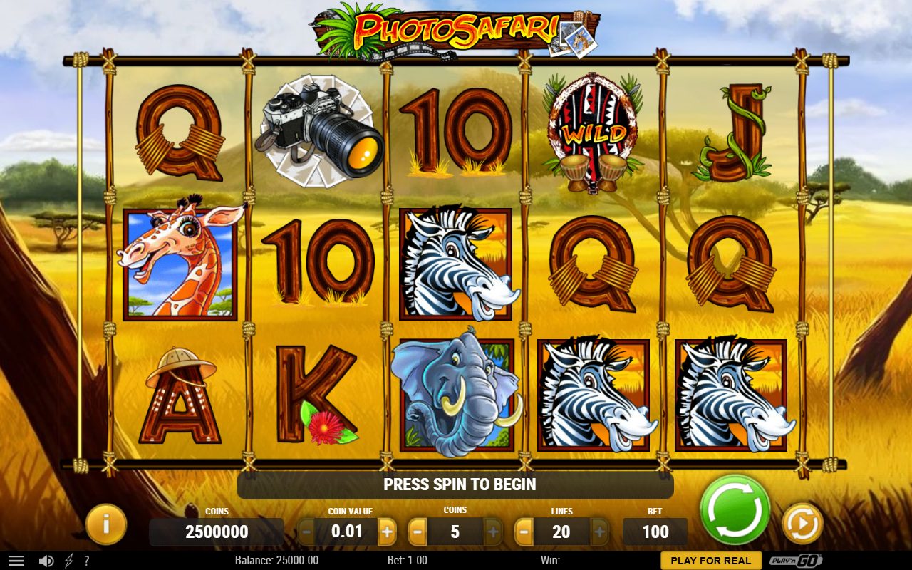 Photo Safari base game reels