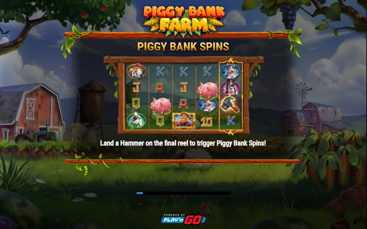 Piggy Bank Farm game lobby / feature intro