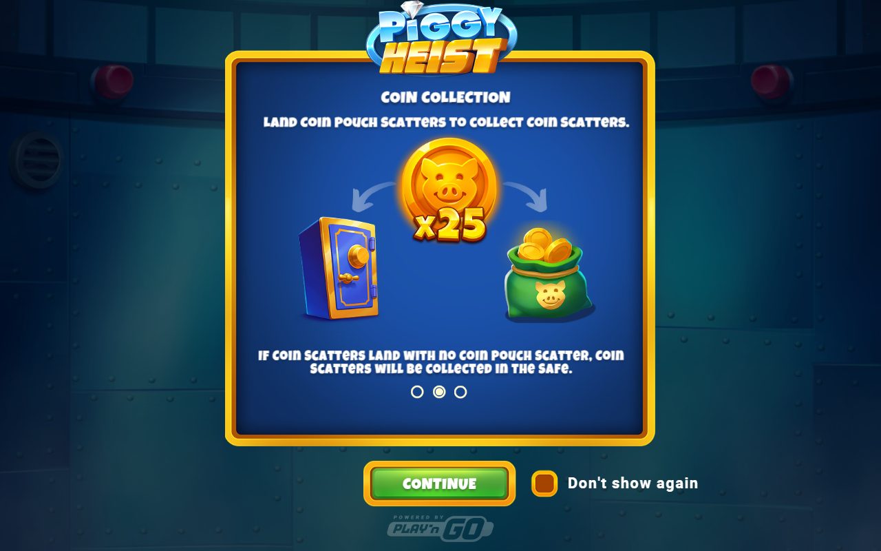 Piggy Heist game lobby / feature intro
