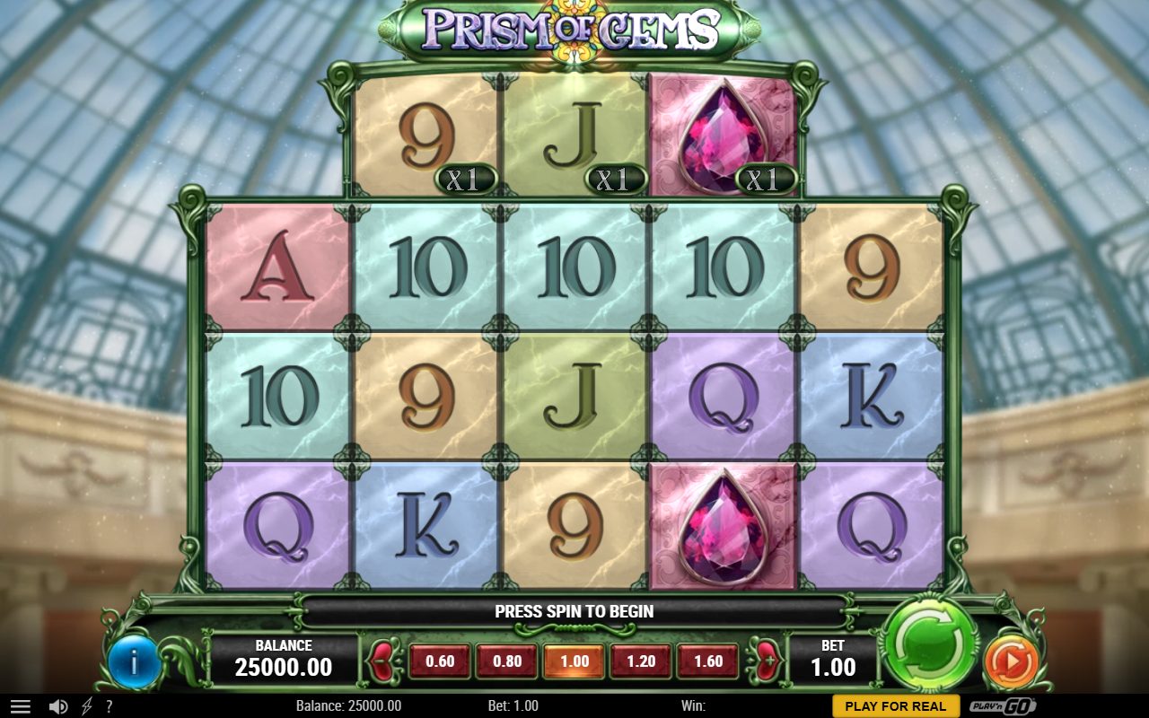 Prism of Gems base game reels