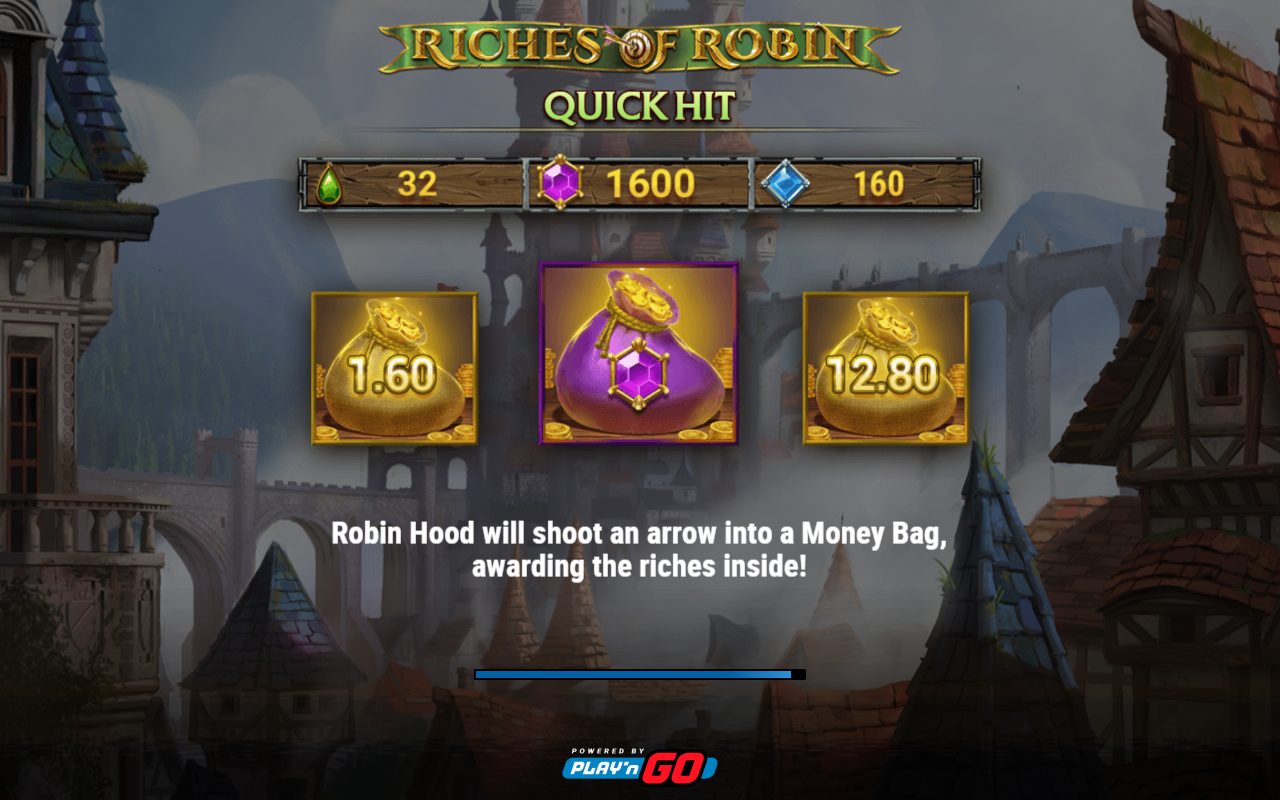 Riches of Robin game lobby / feature intro