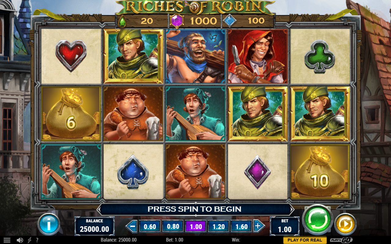 Riches of Robin base game reels