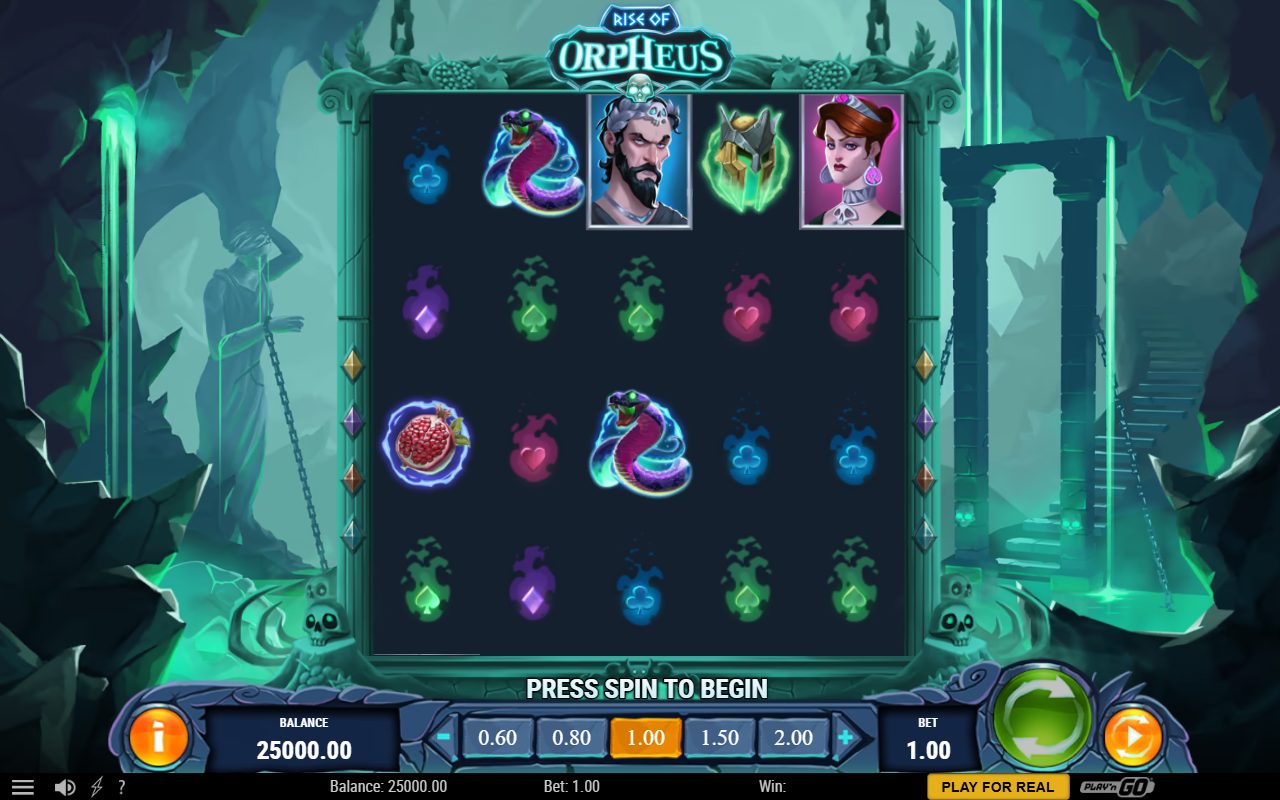 Rise of Orpheus base game reels