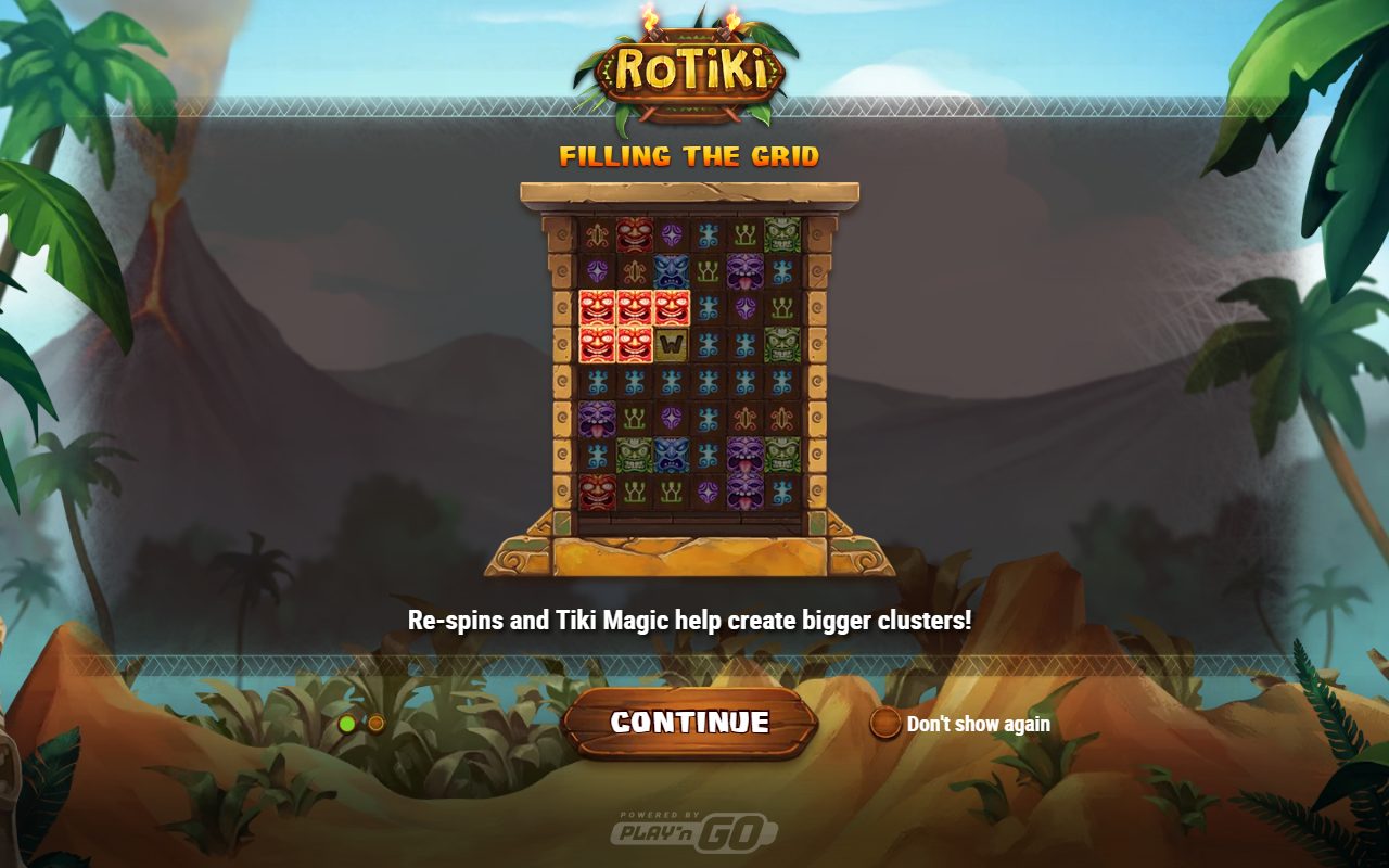 Rotiki game lobby / feature intro