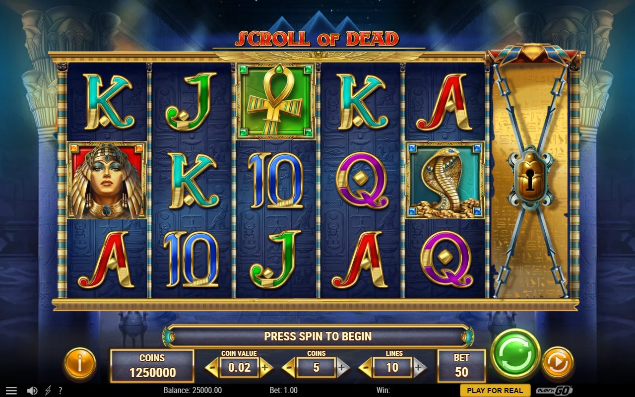 Scroll of Dead base game reels
