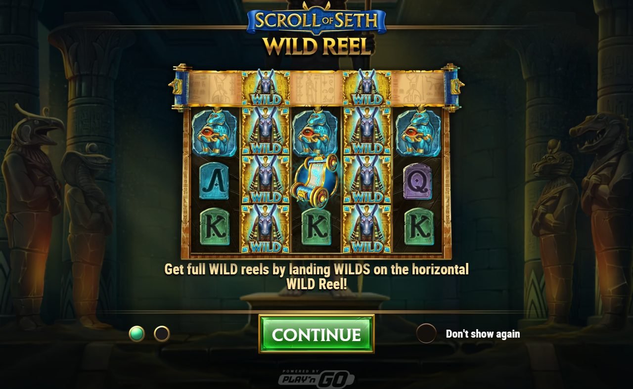 Scroll of Seth game lobby / feature intro