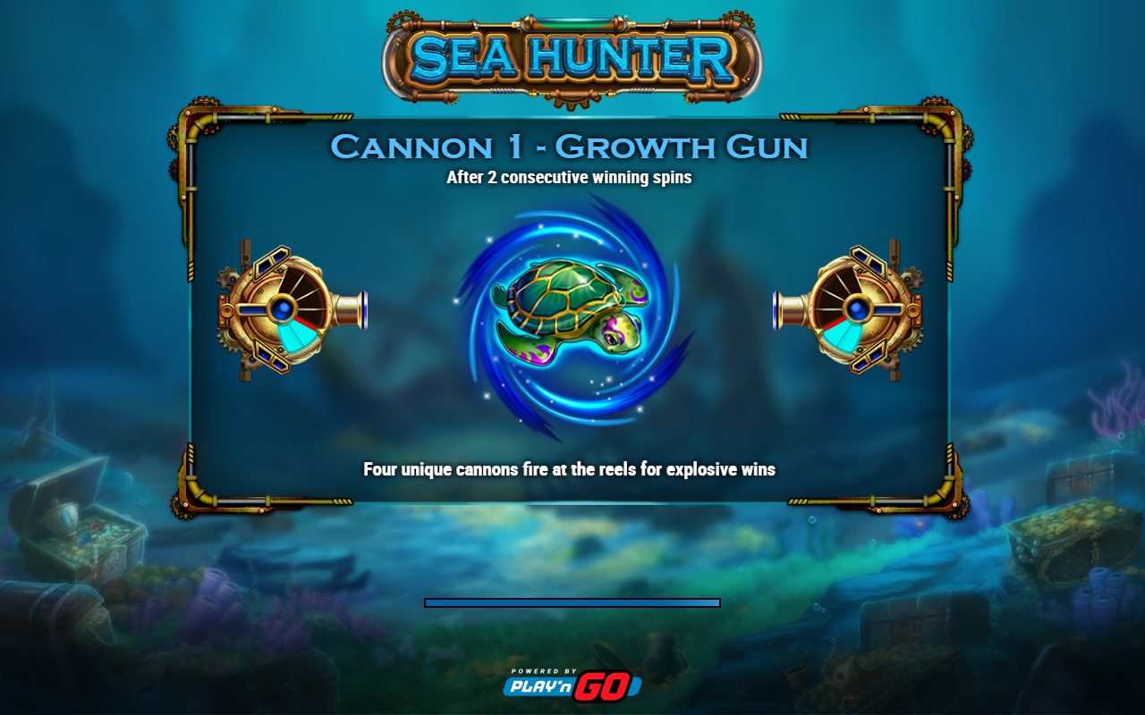 Sea Hunter game lobby / feature intro