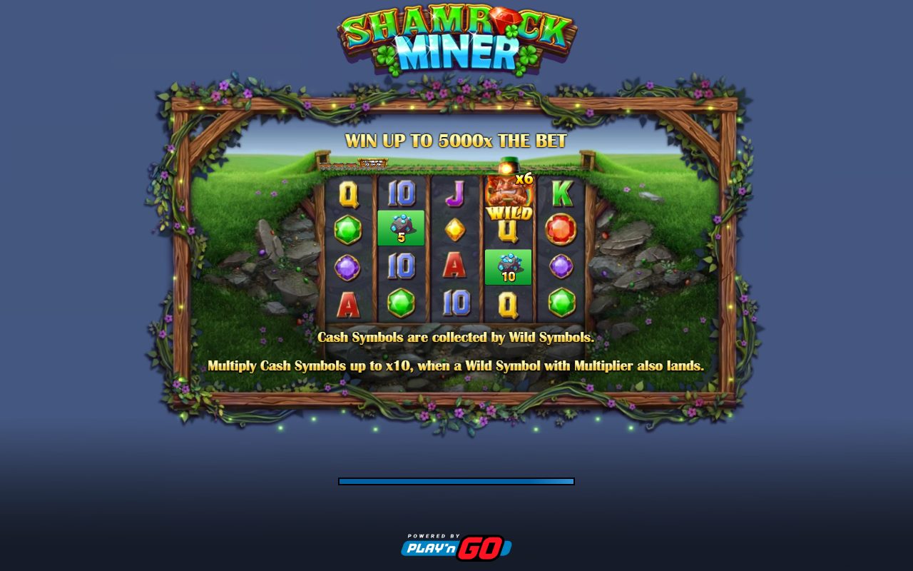 Shamrock Miner game lobby / feature intro