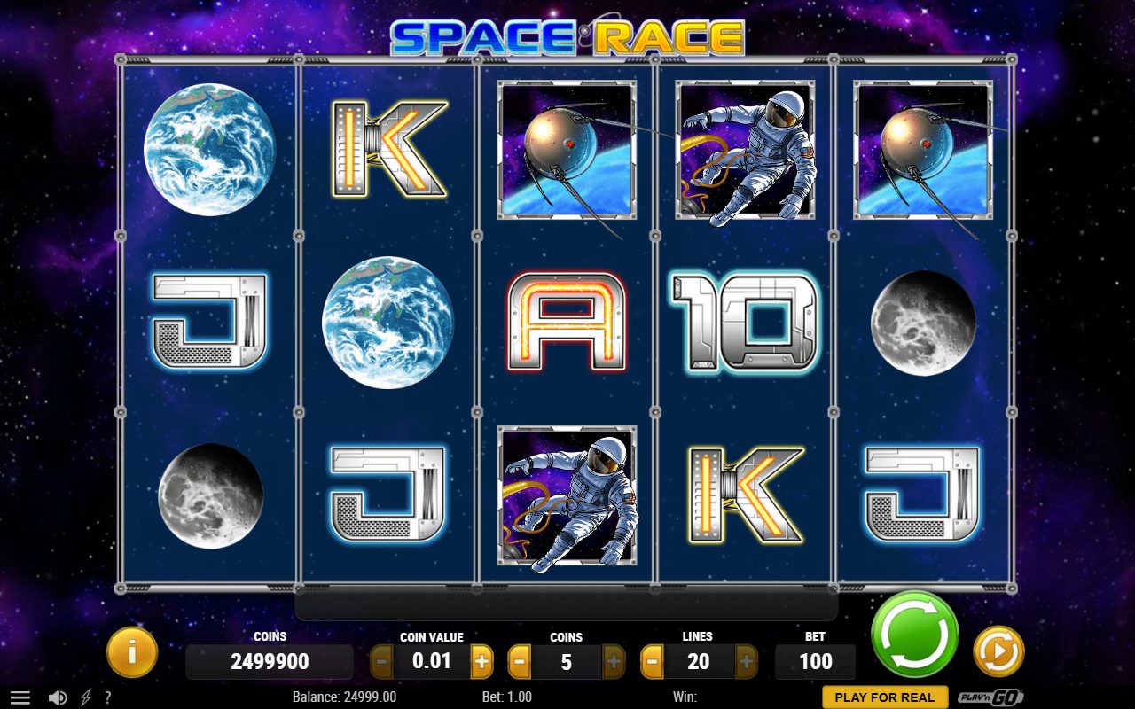 Space Race base game reels