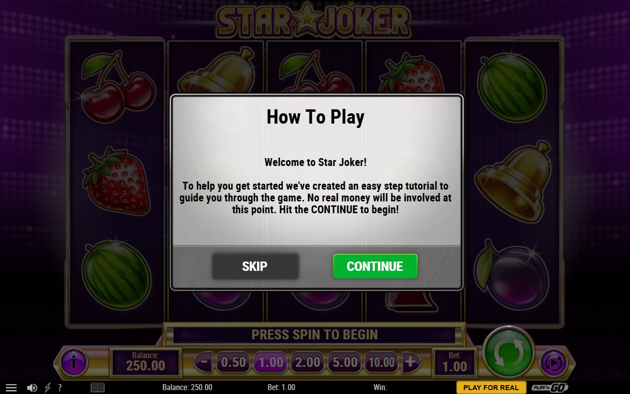 Star Joker base game reels