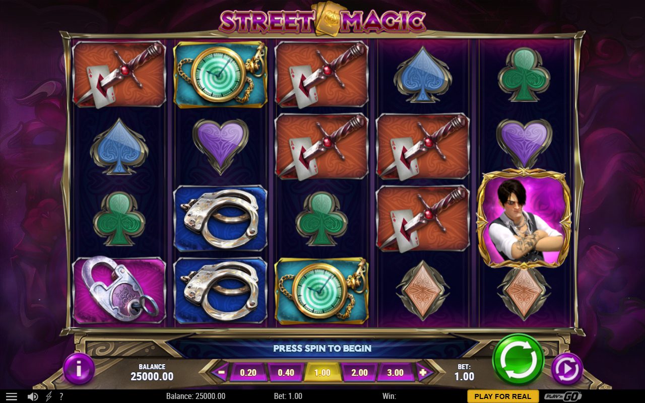 Street Magic base game reels