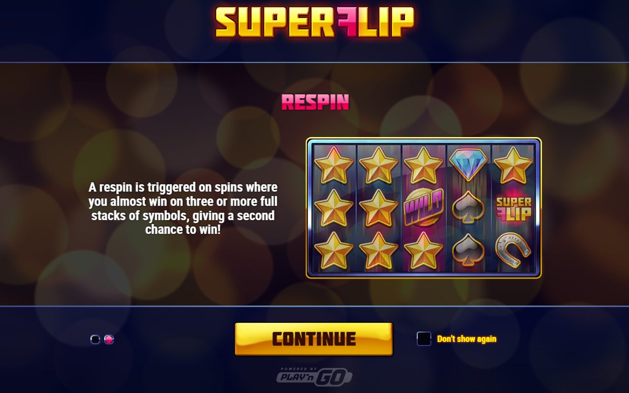 Super Flip game lobby / feature intro