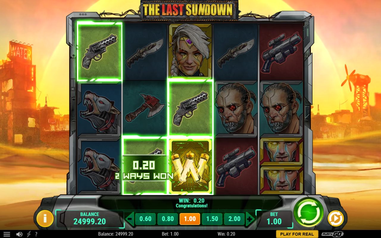 The Last Sundown base game reels