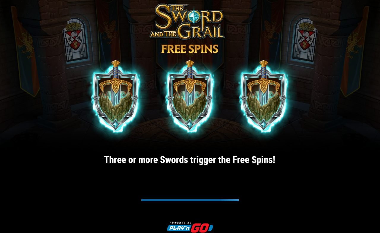 The Sword and The Grail game lobby / feature intro