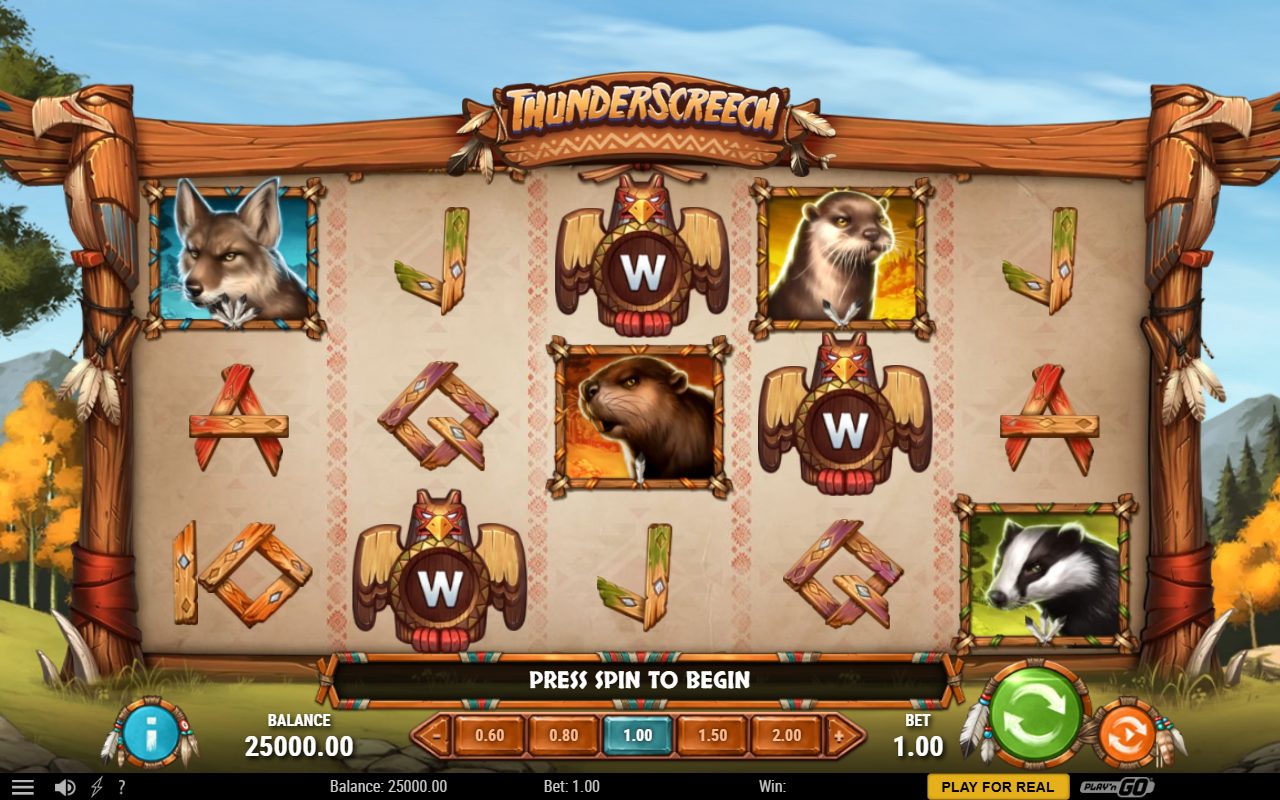 Thunder Screech base game reels
