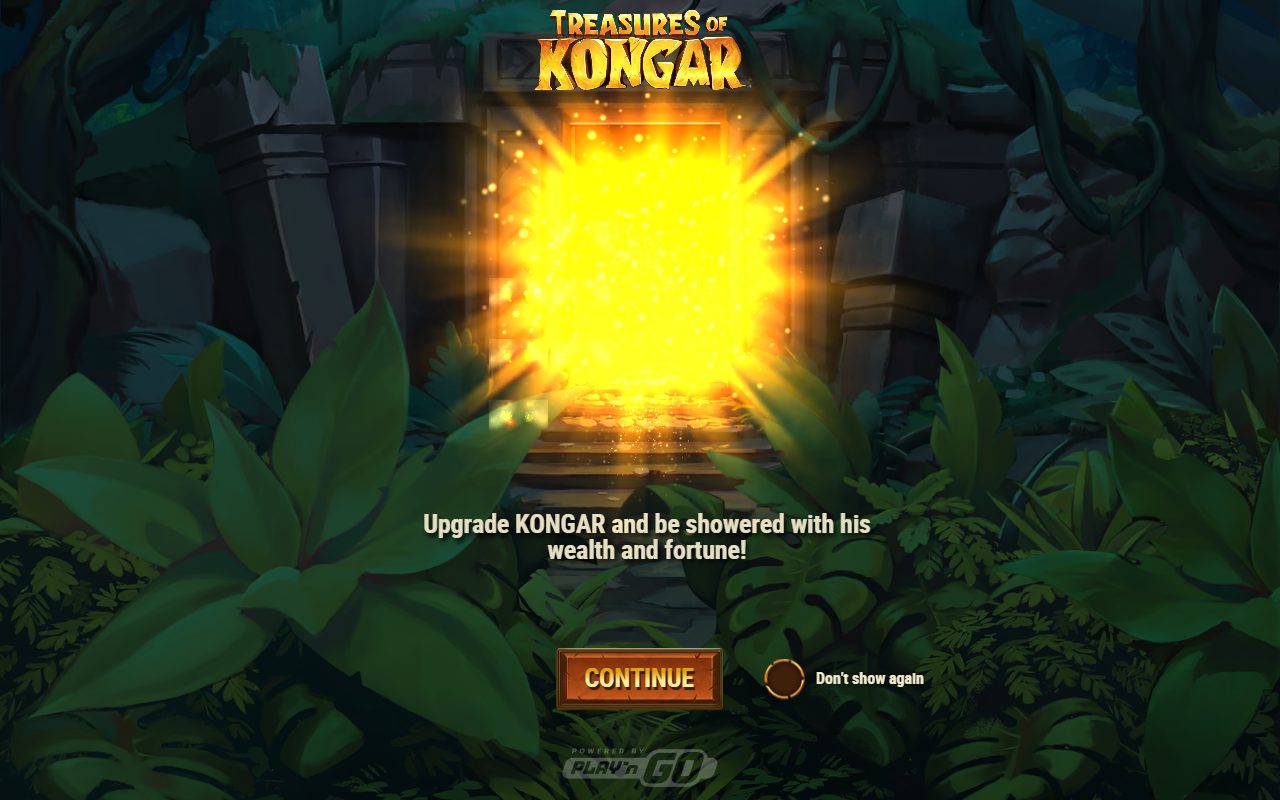 Treasures of Kongar game lobby / feature intro